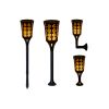 Solar Lights 96 LED Flickering Flame Solar Lights Outdoor Decoration Lighting with Auto On/Off Dusk Warm Lamp for Deck Wall Step Yard Fence Patio Garden Driveway SL113