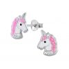 Silver Dinosaur Stud Earrings