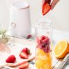 Juicer household, portable, multi-function smoothie juicer, mini electric juicer cup double cup, auxiliary food processor, original juicer,2098 runyu bai