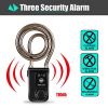 Y797 anti theft bluetooth keyless bike motorcycle alarm steel cable lock 