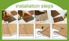 PVC flooring wood effect texture self adhesive renewable material environment friendly