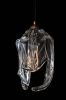 Designer handblown glass light, 1 light pendant lamp ART DECO