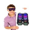 2018 The Latest Luminous Glasses  Lenses Party For  Funny Flashing Halloween Christmas Decoration With Rechargeable USB Micro along with LED Lights