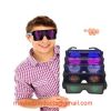LED Flashing Luminous/Fluorescent Colorful Shutter Party Night Club Glasses or Lenses in Transparent Fashional Light Frame