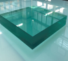 Toughened glass for automobile, laminated glass