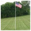 retractable 4 - section outdoor fiberglass flag pole 12FT fiberglass extension pole