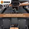OEM car PVC leather floor mats customized for different car models with additional accessories