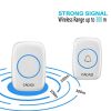 Waterproof Wireless Doorbell Operating at over 1000-feet Range with Over 38 Chimes, No Batteries Required for Receiver, LED Flash