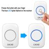 Accept OEM Wireless Doorbell, Waterproof Push Button, 36 Chimes with 1000 feet Operating, 4 Level Volume,LED flash & No Batteries Required for Receiver