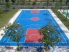 Anti Slip multipurpose sports court using SPU rubber floor
