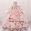0-2 Years Old Newborn Baby Girl Flower Dress Mini Summer Frock Kids Party Clothes L5015XZ