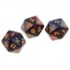 Wholesale bulk plastic 20 sided dice for game