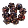 Wholesale bulk plastic 20 sided dice for game