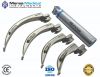 Laryngoscope McIntosh ENT Set, 1 Handle , 4 Blades with LED Bright Lights