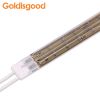 Infrared halogen heating lamp/Gold plated double tube for Offset drying