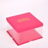 Custom  PET transparent  cake gift packaging  box   