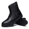 HS5 Rechargeable Electric Heated Shoes Men Ankle Boots, Electric Rechargeable Heated Shoes for Cold Weather