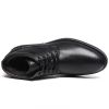HS7 Men's Electric Rechargeable Heated Leather Shoes for Cold Weather