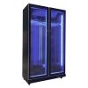 Commerical double glass door display fridge for beverage display