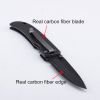 100% Carbon fiber knife army knife patented shape folding knife