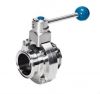 Sanitary butterfly valve with clamp Stainless Stee(304/316L)