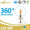 Worbest 2w 4w 6w e14/12 led light bulb for home lighting candle light bulb SMD indoor bulb