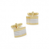 Two-tone plated Cufflink