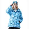 Women's Outdoor Clothing Polyester Printing Breathable Ski Jacket