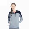 Sports Jacket Women Sweatshirt with Hood Zip-up