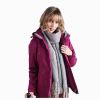 Fashion Clothing Ladies Printing Hooded Windproof Ski Jacket for Winter Outdoor Activities