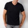 America Style Clothing Men&#039;s V neck High Quality plain Blank t shirts