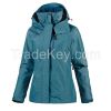 OEM ODM Design Females Girls Softshell Waterproof Jacket With Inner Po