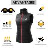 Best Mens Womens Battery Heated Vest Padded Vest Warm Down Vest