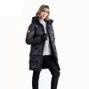 Womens Camouflage Hooded Long Coat Warm Thick Camo Jacket 