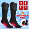 Electric Charging Battery Heated Cotton Socks Feet Thermal Winter Warmer Heater Accessories 