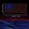 American Flag 390 LED String Lights Large USA Flag Outdoor Lights Waterproof Hanging Ornaments for Independence Day, Festival Decoration