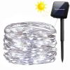 Solar String Lights, 8 Modes Copper Wire Lights, 100 LED 200 LED Starry Lights, Waterproof IP65 Fairy Christams Decorative Lights for Outdoor, Wedding, Homes, Party, Halloween (Warm White)