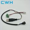 CWH custom wire harness USB electronic amphenol connector PCB cable assembly