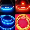 RGB Led strip car tail brake light Dual color flow type drl for trunk box with side turn signals rear lights
