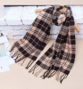 Wholesale Low MOQ Multi Tartan Plaid Woven Tassel Wool Scarf For Men 