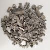 Recycled UPVC pipe scrap and PVC window profile chips white and grey color 