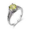 jewelry manufacturers 925 sterling sliver new design engagement ring , in rhodium plating with hand setting yellow semi and micro pave clear zirconia .Therefore the jewelry ring looks stunning.925 sterling sliver new design engagement ring design for part