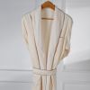 Eliya Organic 100 cotton waffle bath robe/waffle weave cotton robe