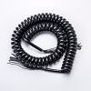 Coiled spiral instrument cable