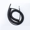 Coiled spiral instrument cable