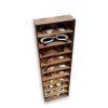 Customized sunglasses eyewear wood display eyewear MDF display stand organizer for supermarket