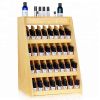Countertop Essential Oils Bottle Wood Wooden Makeup Product Display Stands Cosmetics Shelf Rack