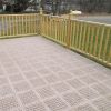 Interlock waterproof outdoor WPC decking tiles 