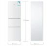 Leader BCD-206lstpf three-door small refrigerator small household energy saving refrigeration and freezing