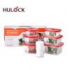Hulock vacuum airtight storage container with pump - 6pcs combo